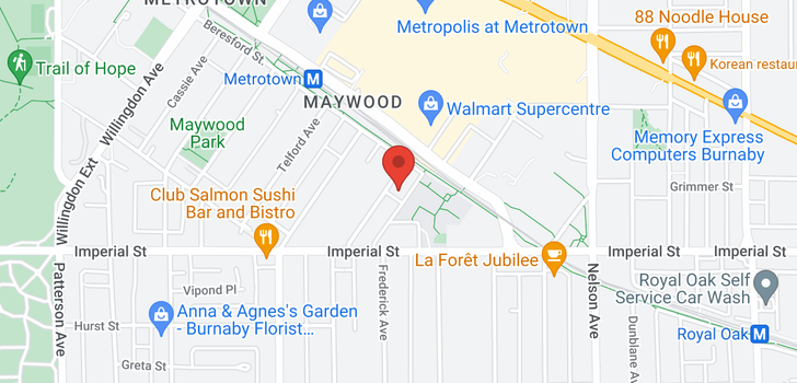 map of 1102 6658 DOW AVENUE